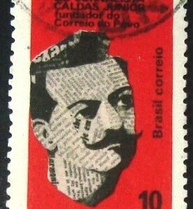 Selo postal do Brasil de 1968 Francisco V. Caldas Jr - C 624 U