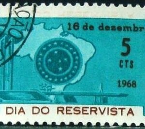 Selo postal do Brasil de 1969 Dia do Reservista M1D