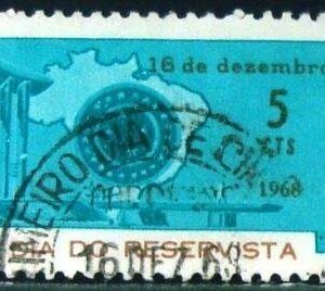Selo postal do Brasil de 1969 Dia do Reservista N1D
