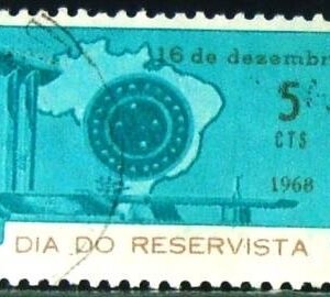 Selo Postal Comemorativo do Brasil de 1968 - C 625 U