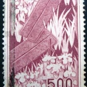 Selo postal Japão 1955 Yatsuhashi