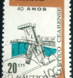 Selo postal do Brasil de 1969 Náutico Atlético Cearense