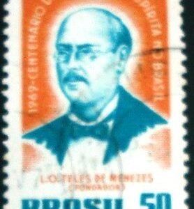 Selo Postal Comemorativo do Brasil de 1969 - C 640 U