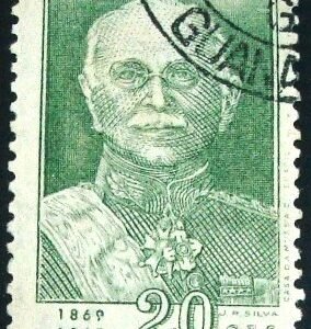 Selo postal do Brasil de 1969 Tasso Fragoso