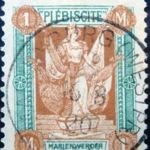 Selo postal da Alemanha de 1920 Mailänder I