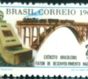 Selo postal do Brasil de 1969 Exército Brasileiro 20