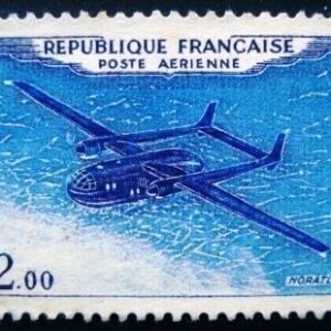 Selo postal França 1960 Noratlas