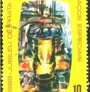 Selo postal do Brasil de 1969 Acesita