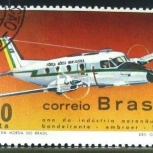 Selo postal do Brasil de 1969 Bandeirante