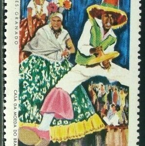 Selo postal do Brasil de 1969 Carnaval Carioca 5