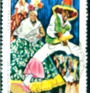 Selo postal do Brasil de 1969 Carnaval Carioca 5