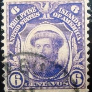 Selo postal Filipinas 1911 Fernão de Magalhães