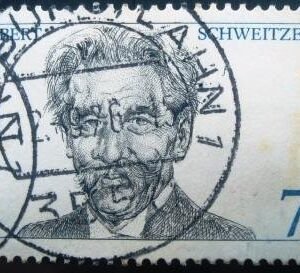 Selo postal da Alemanha de 1975 Dr. Albert Schweitzer