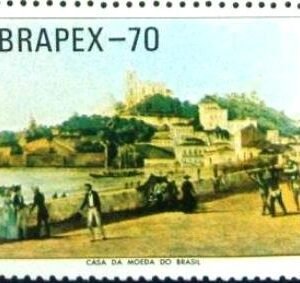 Selo postal do Brasil de 1970 Igreja da Glória