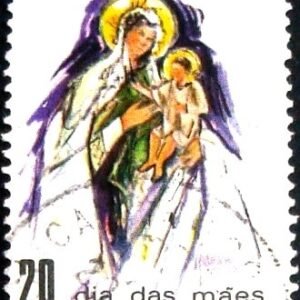 Selo postal do Brasil de 1971 Dia das Mães