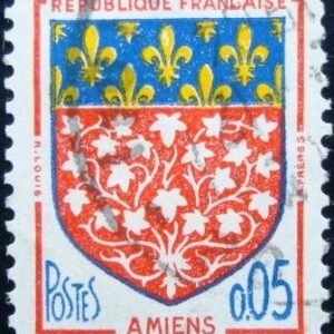 Selo postal da França de 1962 Amiens