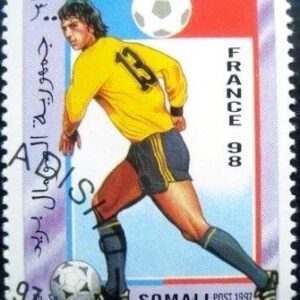 Selo postal da Somália de 1997 France 98