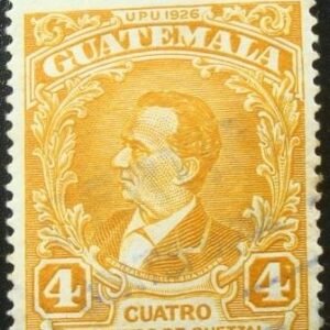 Selo postal da Guatemala de 1929 Miguel Garcia Granado