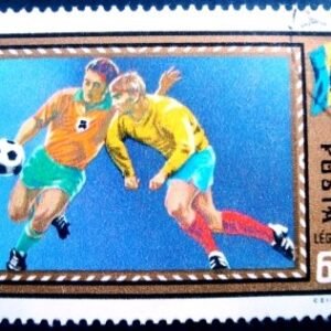 Selo postal da Hungria de 1972 UEFA Chamionship 60