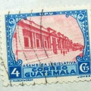 Selo postal da Guatemala de 1935 Legislative building