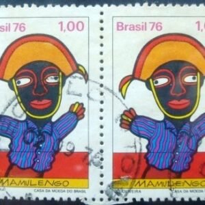 Par de selos do Brasil de 1976 Cangaceiro