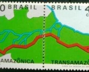 Se-tenant do Brasil de 1971 Transamazõnica