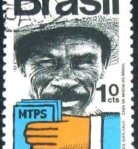 Selo postal do Brasil de 1972 FUNRURAL - C 765 U