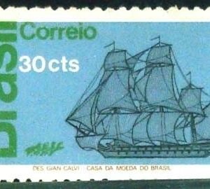 Selo postal do Brasil de 1972 Marinha