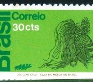 Selo postal do Brasil de 1972 Exército