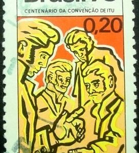 Selo postal do Brasil de 1973 IV Centenário da Convenção de Itu - C 787 U