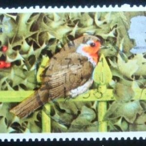 Selo postal do Reino Unido de 1995 European Robin