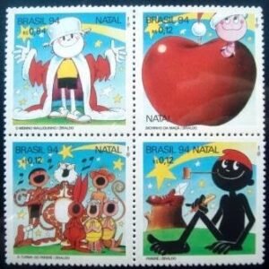 Série de selos postais do Brasil de 1994 Natal 94 N SET