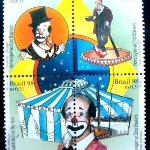 Se-tenant do Brasil de 1998 Homenagem ao Circo