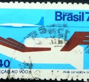 Selo postal do Brasil de 1973 Proteção ao Vôo - C 802 U