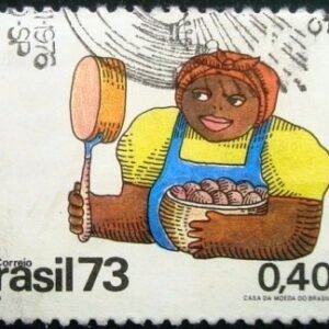 Selo postal do Brasil de 1973 Tia Anastácia - C 807 NCC