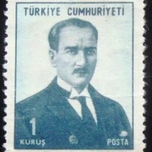 Selo postal da Turquia de 1968 Ataturk 1