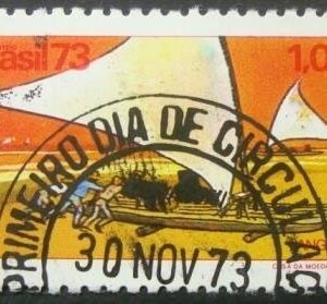Selo postal COMEMORATIVO do BRASIL de 1973 - C 821 M1D
