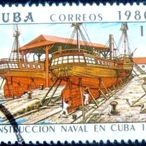 Selo postal de Cuba de 1980 Steamships El Colón & El Congreso U