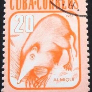 Selo postal de Cuba de 1981 Cuban Solenodon