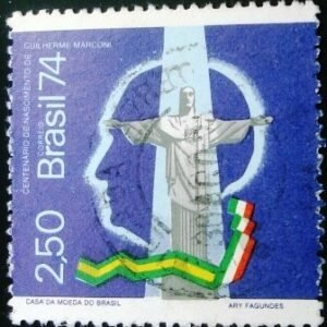 Selo postal Comemorativo do Brasil de 1974 - C 839 U