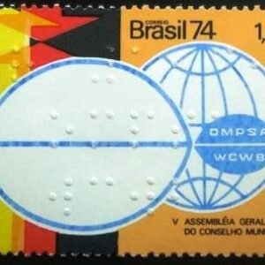 Selo postal Comemorativo do Brasil de 1974 - C 854 M