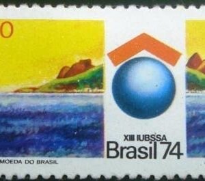 Selo postal Comemorativo do Brasil de 1974 - C 856 N