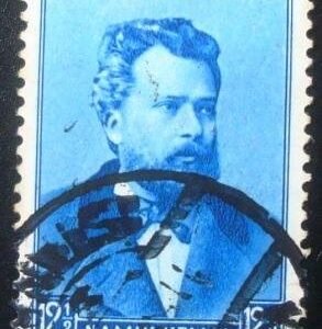 Selo postal da Turquia de 1940 Namik Kemal