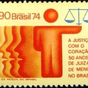 Selo postal Comemorativo do Brasil de 1974 - C 870 N