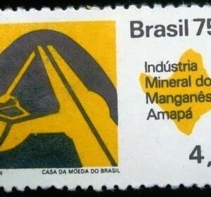 Selo postal Comemorativo do Brasil de 1975 - C 875 M