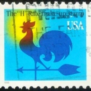 Selo postal dos Estados Unidos de 1998 Weather Vane P