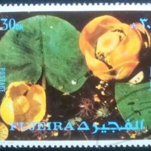 Selo postal da Fujeira de 1972 Flowers