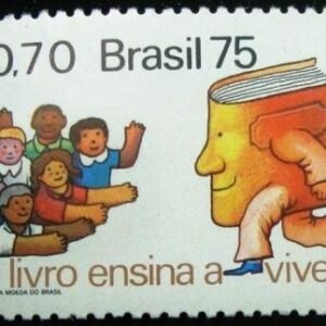 Selo postal Comemorativo do Brasil de 1975 - C 909 M