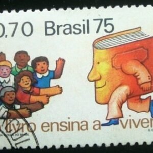 Selo postal Comemorativo do Brasil de 1975 - C 909 N1D