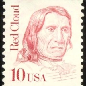 Selo postal dos Estados Unidos de 1987 Red Cloud N